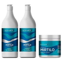 Kit Lowell Mirtilo Shampoo E Condicionador 1 Litro E Máscara