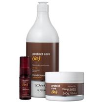 Kit Lowell Protect Care (In) - Condicionador 1L + Máscara 240g + Óleo 30ml