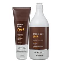Kit Lowell Protect Care (In) - Shampoo 240ml + Condicionador 1L Kit Lowell Protect Care (In) - Shampoo 240ml + Condicionador 1L