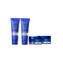 Kit Lowell Violet Platinum Shampoo e Máscara Matizadora Cabelos Loiros (4 produtos)