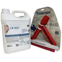 Kit Lr 400 Detergente Limpa Rejunte + Escova Profi Bralimpia Kit Lr 400 Detergente Limpa Rejunte + Escova Profi Bralimpia