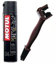 Kit Lubrificação E Limpeza Escova + Motul C4 Kit Lubrificação E Limpeza Escova + Motul C4