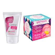 Kit Lubrificante Íntimo Gel Base Água Vela Massagem Beijável Kit Lubrificante Íntimo Gel Base Água Vela Massagem Beijável