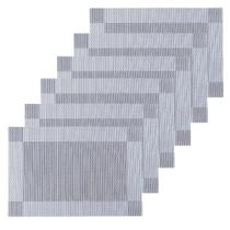 Kit Lugar Americano Class (6 Peças) Prata Kit Lugar Americano Class (6 Peças) Prata