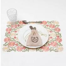 Kit Lugar Americano Requinte Luxe 2 Peças Argivai - Flores Kit Lugar Americano Requinte Luxe 2 Peças Argivai - Flores