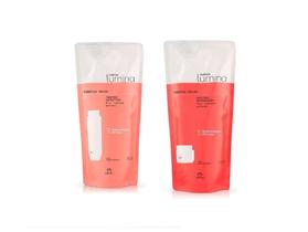 kit lumina cabelos secos shampoo + máscara refil