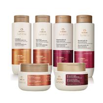 Kit Lumina Natura Reconstrução Quimicamente Danificados Cabelos Secos Nutrição Cronograma Capilar