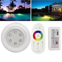 Kit Luminária Led 12V De Piscina RGB 9W Com Controladora (Módulo Central) + Controle Touch Screen + Fonte De Energia