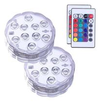 Kit Luminaria Led Para Piscina Impermeável Com Ventosa 2pcs