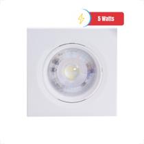 Kit Luminária Led Spot 5w 7w 10w Quadrado Redondo Embutir Branco Frio Quente Bivolt Gesso Sanca Sou Kit Luminária Led Spot 5w 7w 10w Quadrado Redondo Embutir Branco Frio Quente Bivolt Gesso Sanca Sou