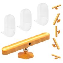 Kit Luminária LED Touch + 3 Mini Abajures Recarregáveis Para Mesa De Trabalho