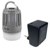 Kit luminaria mata inseto recarr + repelente eletro