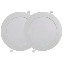 Kit Luminária Plafon LED Redondo de Embutir 18W - 6500K Com 2 Unidades (520,0008) - Noll LED Kit Luminária Plafon LED Redondo de Embutir 18W - 6500K Com 2 Unidades (520,0008) - Noll LED
