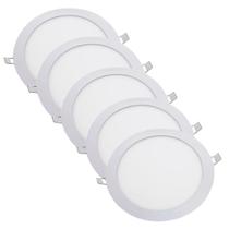 Kit Luminária Plafon LED Redondo de Embutir 24W - 4000K Com 5 Unidades (520,0044) - Noll LED Kit Luminária Plafon LED Redondo de Embutir 24W - 4000K Com 5 Unidades (520,0044) - Noll LED