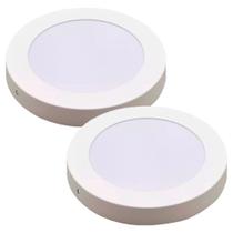 Kit Luminária Plafon LED Redondo de Sobrepor 24W - 4000K Com 2 Unidades (520,0052) - Noll LED Kit Luminária Plafon LED Redondo de Sobrepor 24W - 4000K Com 2 Unidades (520,0052) - Noll LED