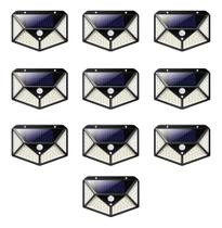 Kit Luminária Solar 100 Leds Sem Fio à Prova D Água Externa 3 Modos