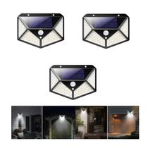 Kit luminária solar - 3 unidades