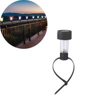 Kit Luminaria Solar Balizador Espeto Led Prata Decoração Quintal Piscina Quente 10UN 20UN 30UN