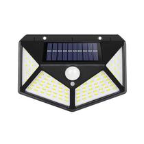 kit Luminária Solar De Parede Refletor 100 Led Sensor Presença Movimento Prova D' Água Com 3 Funções kit Luminária Solar De Parede Refletor 100 Led Sensor Presença Movimento Prova D' Água Com 3 Funções