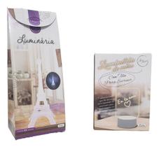 Kit Luminária Torre Eiffel 25cm + Luminária Mesa P/ Escrever