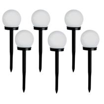 Kit Luminárias Led Baliza Solar 8 horas de operação Jardim Área Externa Redonda 2UN 4UN 6UN 8UN Sout Kit Luminárias Led Baliza Solar 8 horas de operação Jardim Área Externa Redonda 2UN 4UN 6UN 8UN Sout