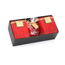 Kit Luminárias Quadradas com Vela Coração Kit Luminárias Quadradas com Vela Coração