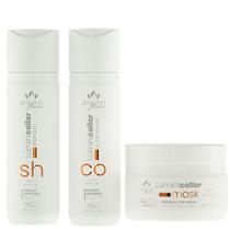 Kit Lumini Colors Amon Flower Hidratação Brilho Colorido Kit Lumini Colors Amon Flower Hidratação Brilho Colorido