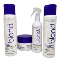 Kit Lumino Blond Matizador 4 Itens Luminositta