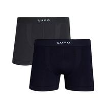 Kit Lupo 2 Cueca Boxer De Microfibra 00436 Grafite Kit Lupo 2 Cueca Boxer De Microfibra 00436 Grafite