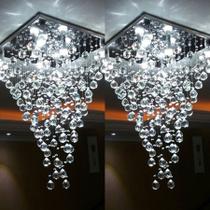 Kit lustre Cristal,Teto,Sala de Jantar/Estar Base 40x40cm