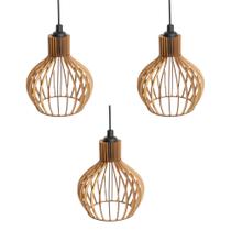 Kit Lustres Pendentes Ideal P/ Varanda Gourmet Aconchegante Kit Lustres Pendentes Ideal P/ Varanda Gourmet Aconchegante