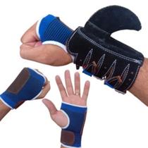 Kit Luva 5 Atacas e Munhequeira de Vaqueiro em couro Profissional