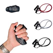 Kit Luva Antiderrapante Para Treino e Extensor De Elástico Kit Luva Antiderrapante Para Treino e Extensor De Elástico