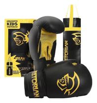 Kit Luva Box Infantil + Saco Pretorian Amarelo