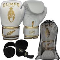 Kit Luva Boxe Muay Thai Bandagem 5 Metros Olimpo Legendary