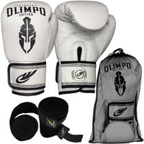 Kit Luva Boxe Muay Thai Bandagem 5 Metros Olimpo Legendary