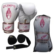 Kit Luva Boxe Muay Thai Bandagem 5 Metros Olimpo Legendary