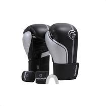 Kit Luva Boxe Muay Thai First FX1 Pretorian + Bandagem e Protetor Bucal