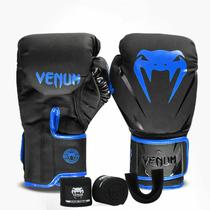 Kit Luva Boxe Venum 3x1 pto/azl - venum