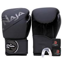 Kit Luva De Boxe E Muay Thai Extreme + Bandagem 3m + Protetor Bucal - Naja