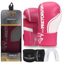 Kit Luva de Boxe e Muay Thai First FX1 Pretorian
