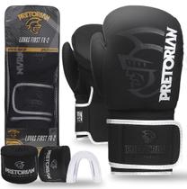 Kit Luva de Boxe e Muay Thai FX2 Pretorian - Preto Kit Luva de Boxe e Muay Thai FX2 Pretorian - Preto