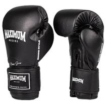 Kit Luva De Boxe E Muay Thai New Classic Black + Bandagem 3M - Maximum