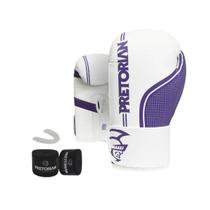 Kit Luva De Boxe Muay Thai Fx1 Bandagem + Bucal - Pretorian Kit Luva De Boxe Muay Thai Fx1 Bandagem + Bucal - Pretorian