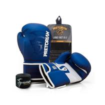 Kit Luva De Boxe Muay Thai Fx2 Bandagem + Bucal - Pretorian Kit Luva De Boxe Muay Thai Fx2 Bandagem + Bucal - Pretorian