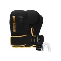 Kit Luva De Boxe Muay Thai Fx2 Bandagem + Bucal - Pretorian