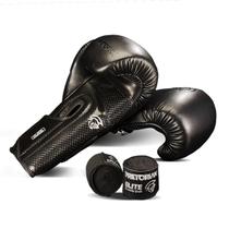 Kit Luva De Boxe/Muay Thai Pretorian Elite Com Bandagens 3.5M - 16OZ