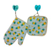 Kit Luva de Cozinha Térmica Estampada Forno Alta Temperatura