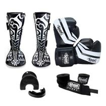 Kit Luva De Muay thai Comfy Spank Protetor Bucal Bandagem Kit Luva De Muay thai Comfy Spank Protetor Bucal Bandagem