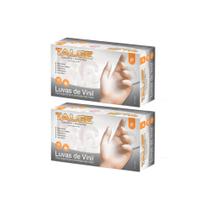 Kit Luva De Vinil Talge Tam. P Sem Pó - 2 Caixas Com 100 Unidades Cada Kit Luva De Vinil Talge Tam. P Sem Pó - 2 Caixas Com 100 Unidades Cada